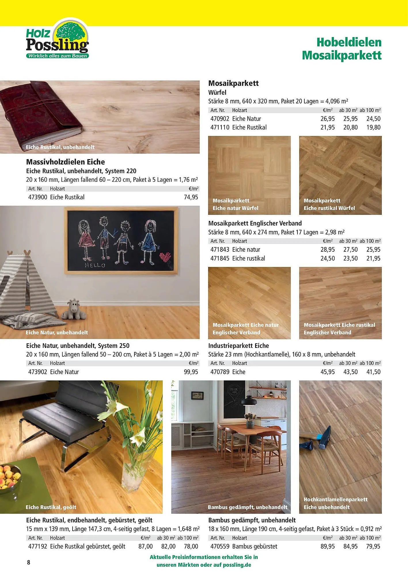 Holz Possling Prospekt von 31. März bis 30. Juni 2025 - Prospekt seite 8