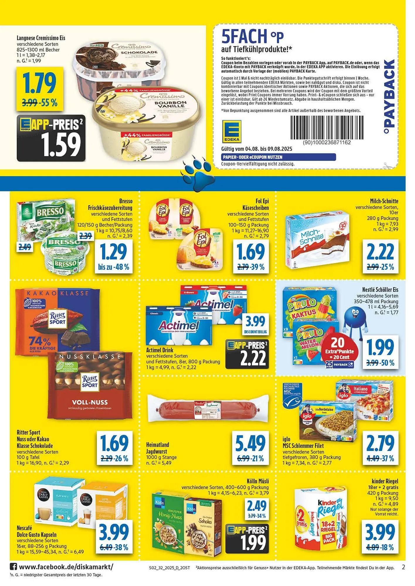 diska Prospekt von 4. August bis 9. August 2025 - Prospekt seite 2