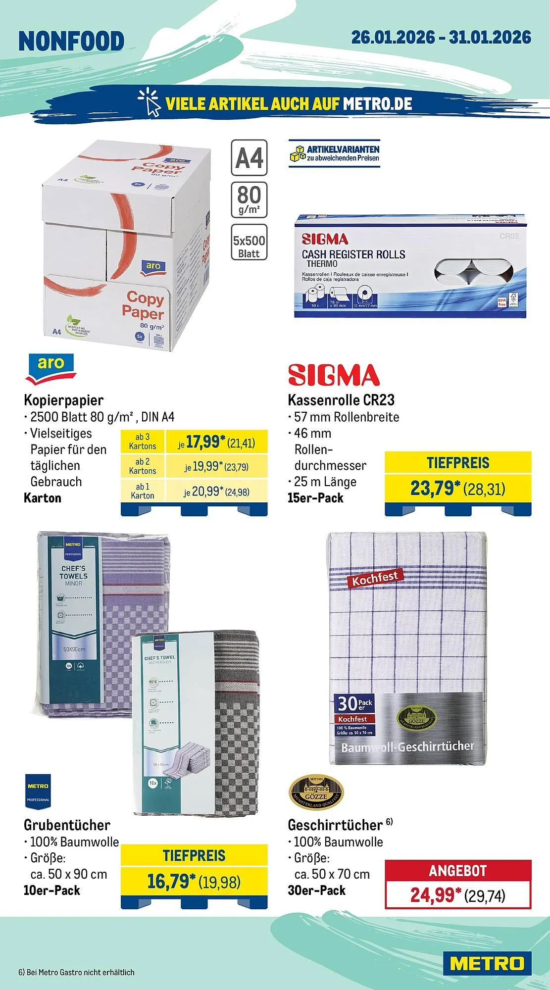 METRO Prospekt von 26. Januar bis 31. Januar 2026 - Prospekt seite 21