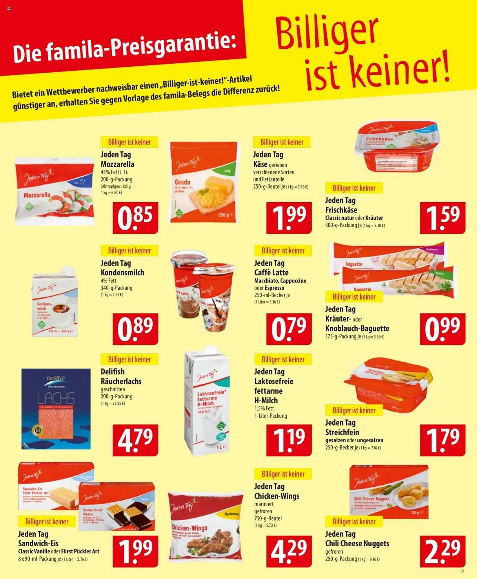 Famila Nord Ost Prospekt von 31. März bis 5. April 2025 - Prospekt seite 9