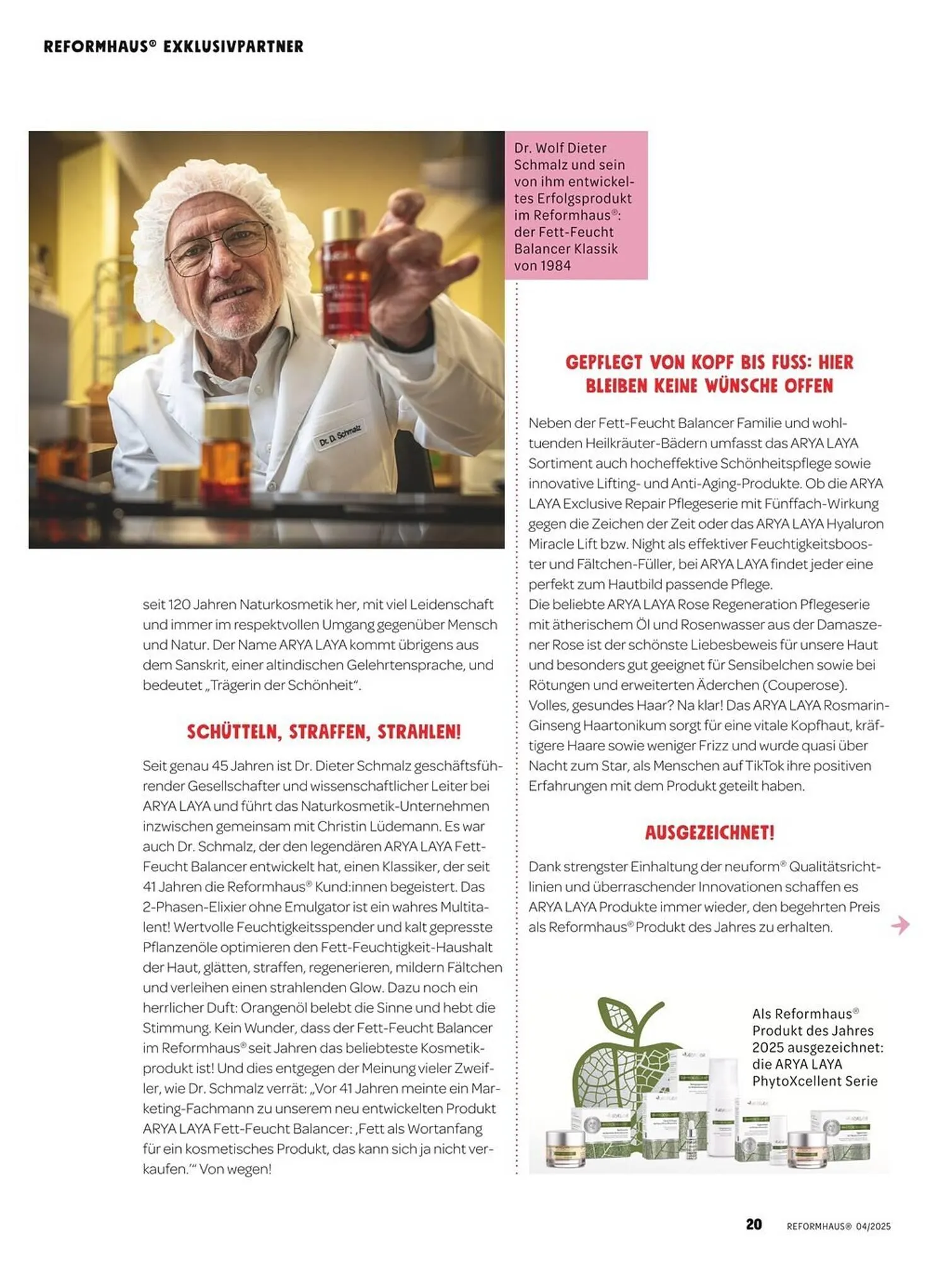 Reformhaus Prospekt von 1. April bis 30. April 2025 - Prospekt seite 20