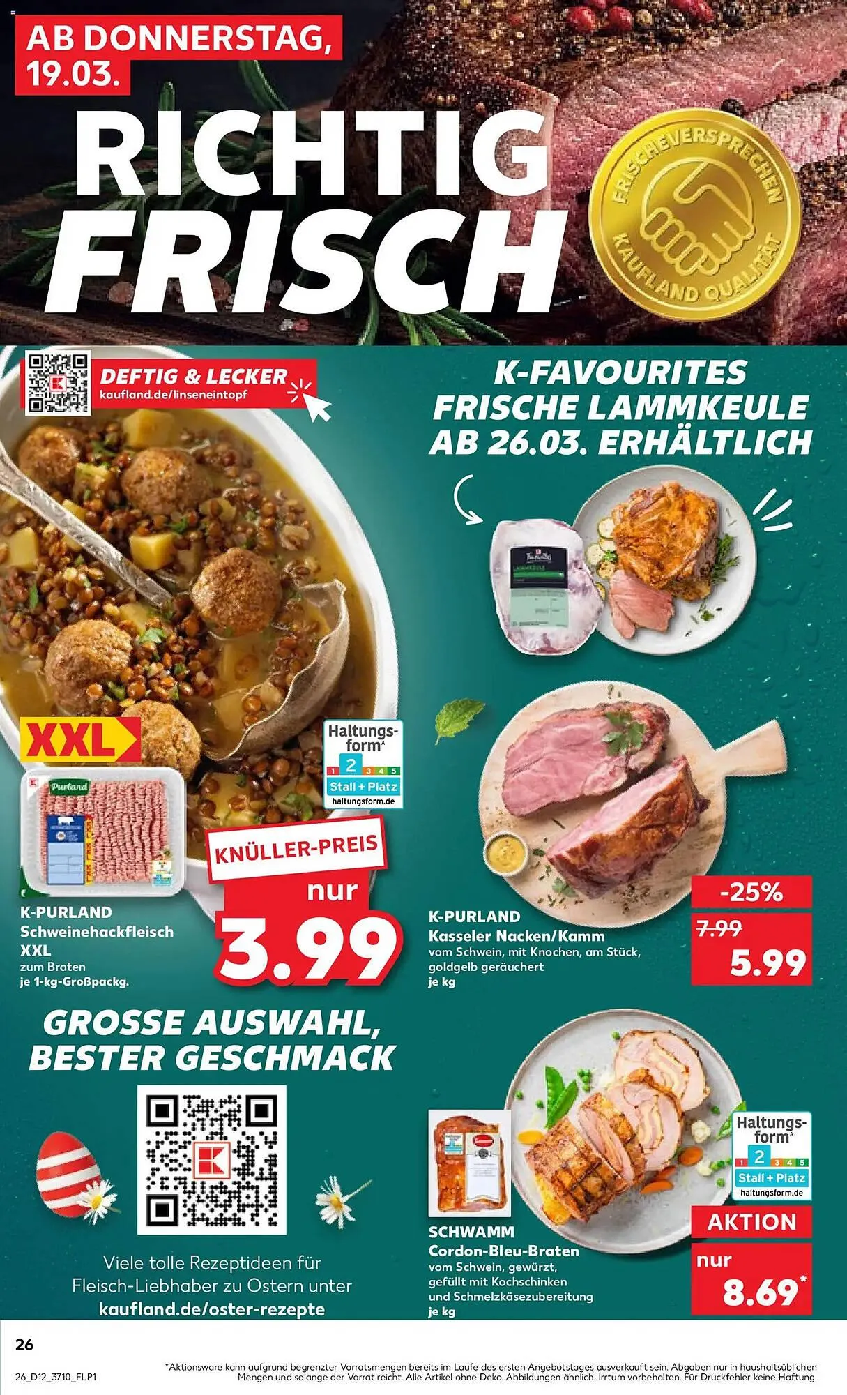 Kaufland Prospekt von 19. März bis 25. März 2026 - Prospekt seite 26