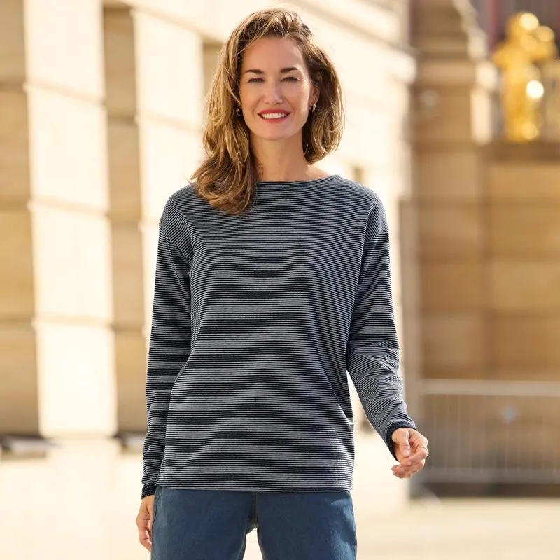 Damen-Langarmshirt aus Doubleface-Material