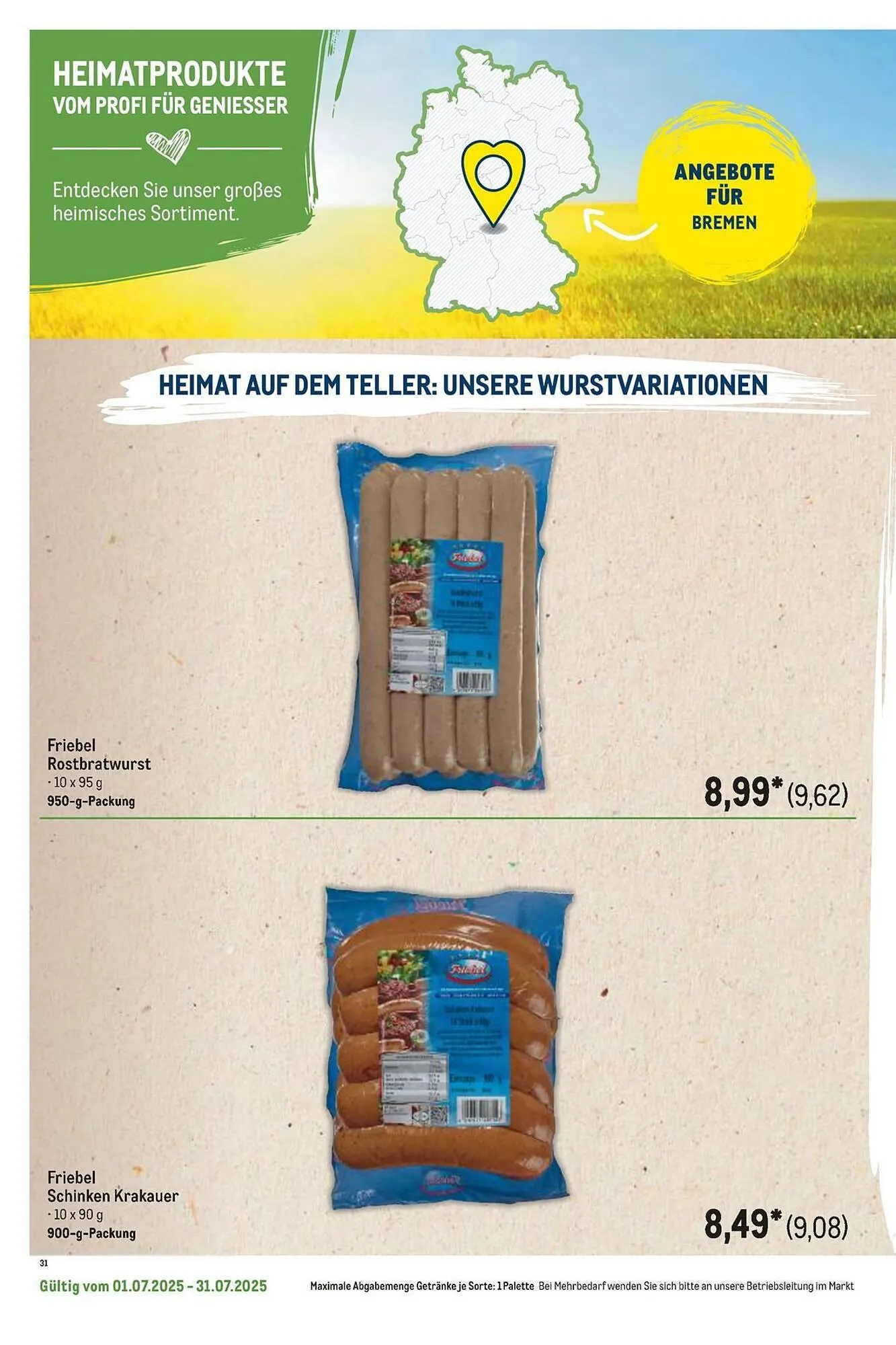 METRO Prospekt von 1. Juli bis 31. Juli 2025 - Prospekt seite 38