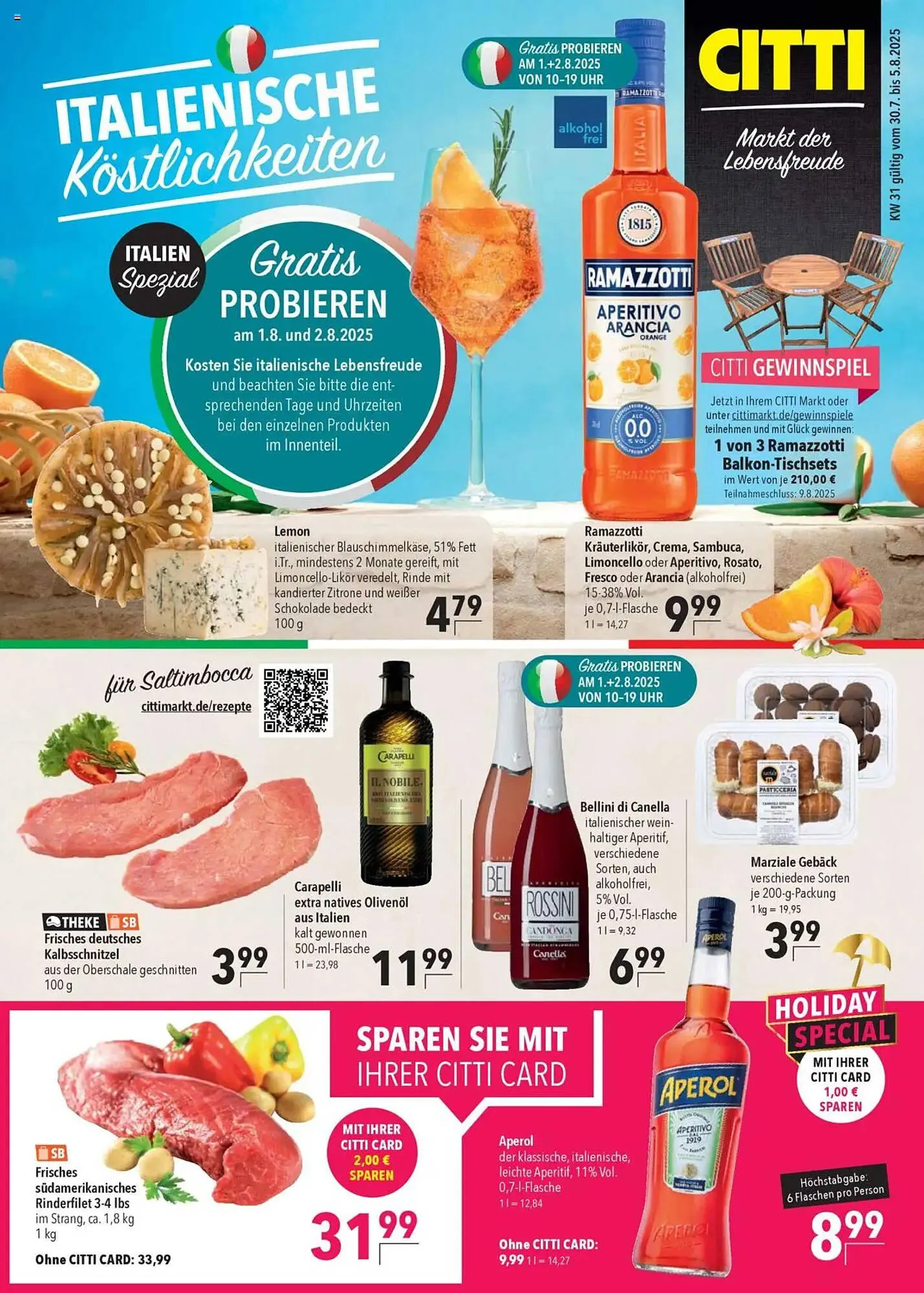 CITTI Markt Prospekt von 30. Juli bis 5. August 2025 - Prospekt seite 1