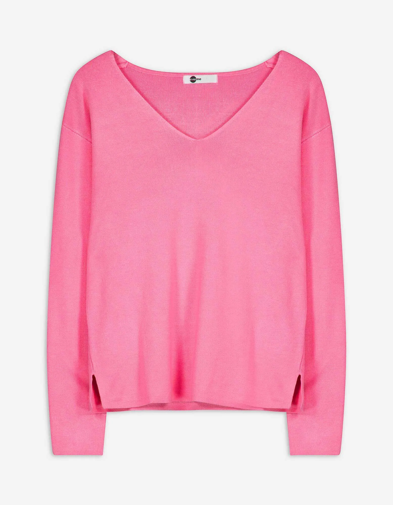 Maglione - Misto viscosa - rosa fucsia
