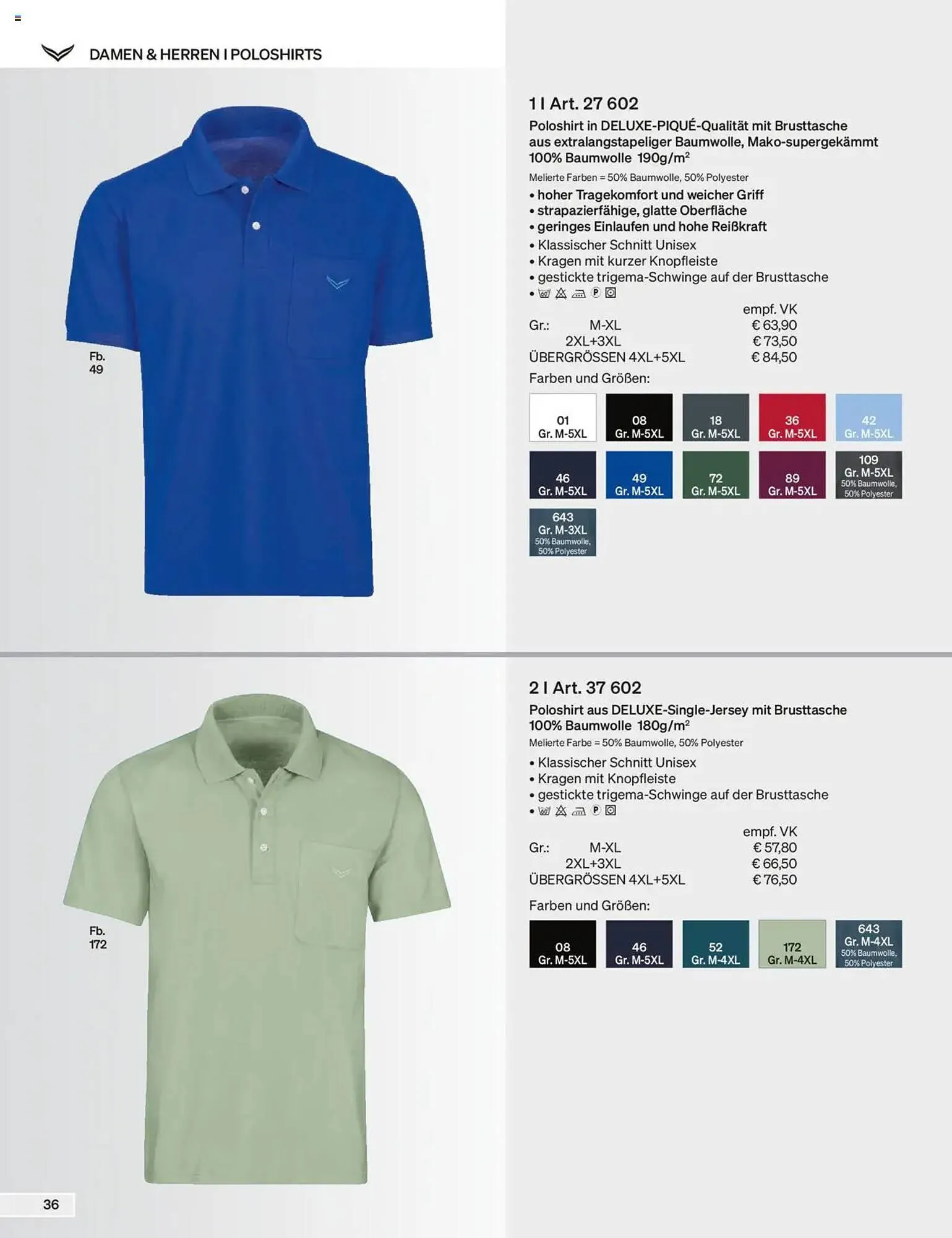 Trigema Prospekt von 17. Februar bis 17. August 2025 - Prospekt seite 36