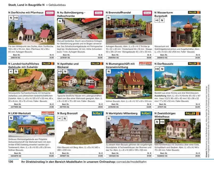 Modellbahn Katalog von 29. Oktober bis 31. Dezember 2025 - Prospekt seite 138
