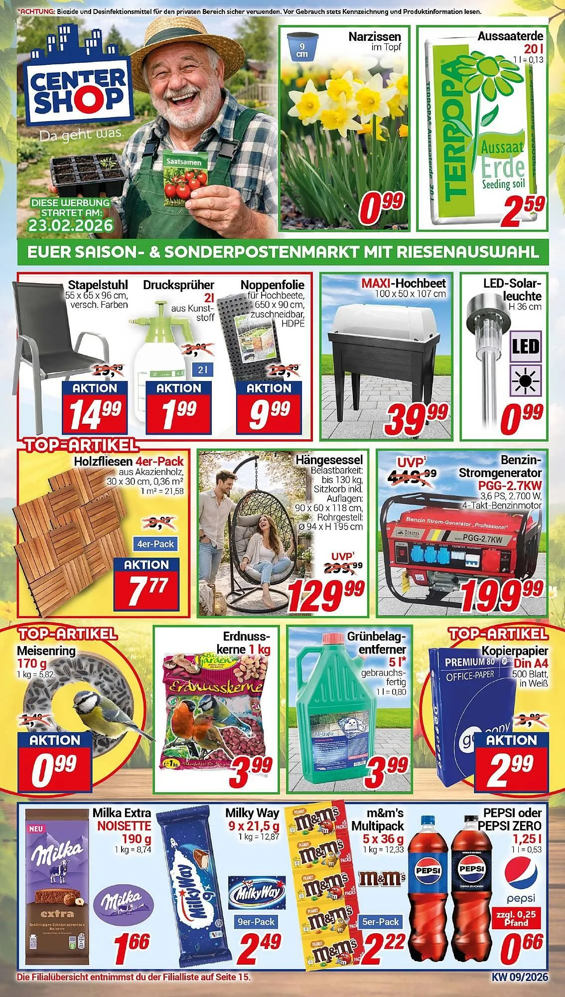 CENTERSHOP Prospekt von 23. Februar bis 28. Februar 2026 - Prospekt seite 1