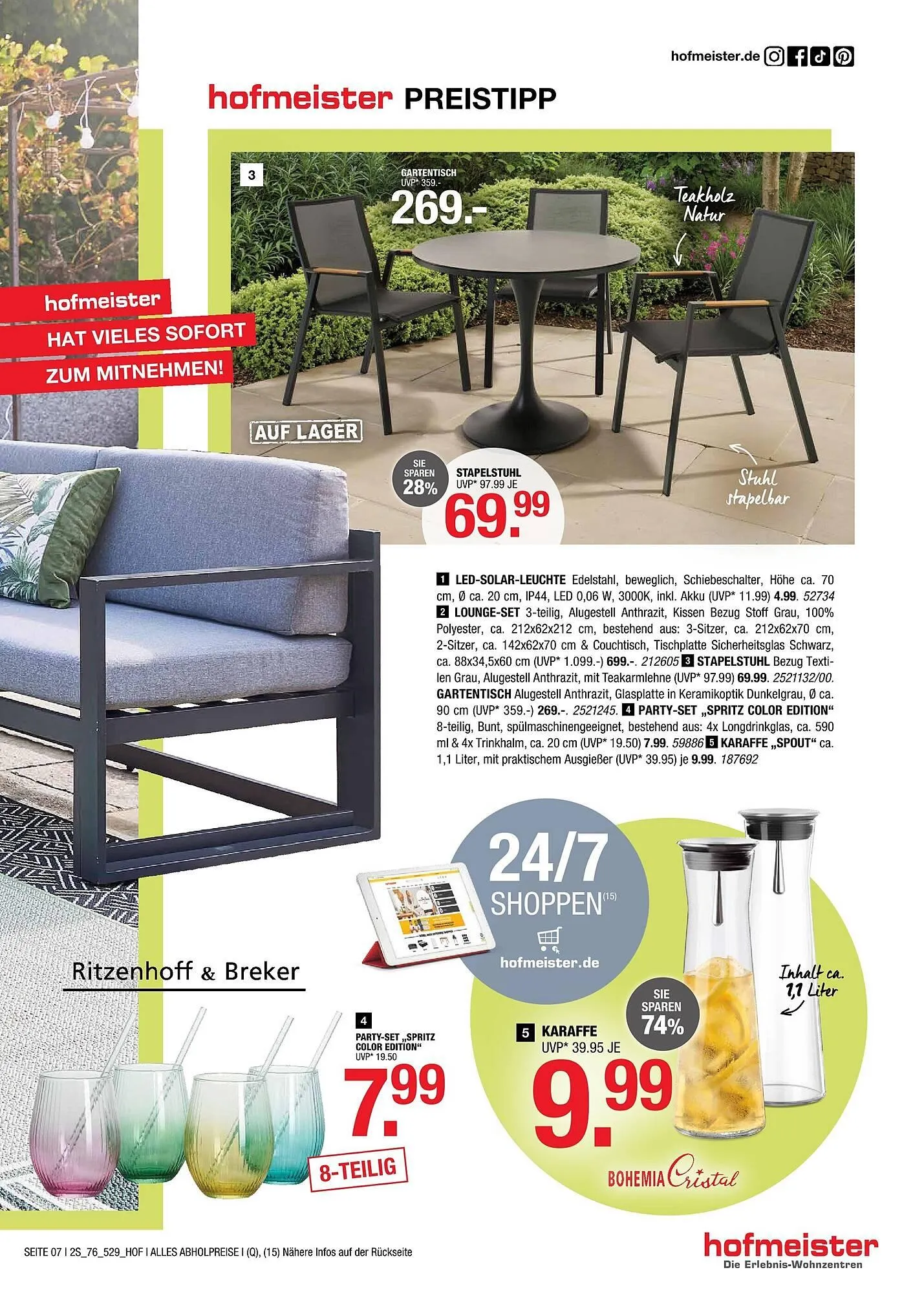 Hofmeister Prospekt von 8. April bis 5. Mai 2026 - Prospekt seite 7