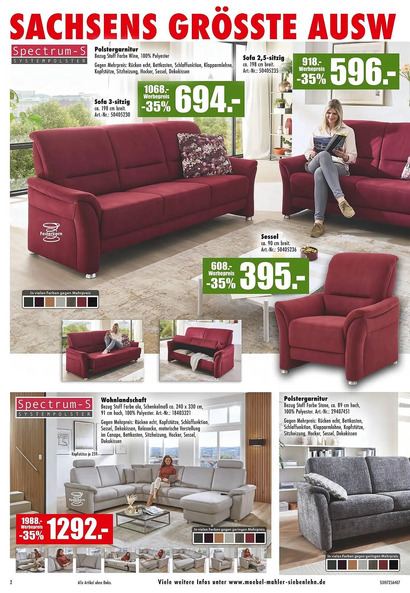 Möbel Mahler Prospekt von 13. August bis 26. August 2025 - Prospekt seite 2