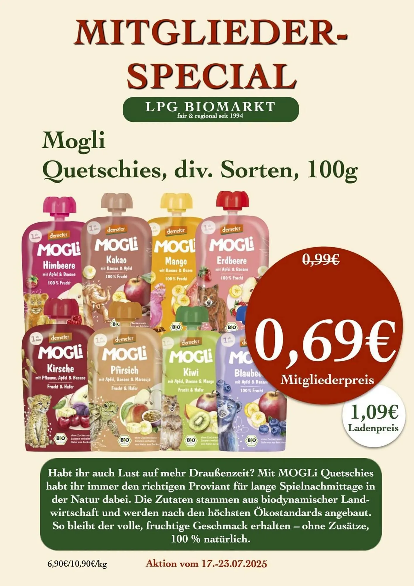 LPG Biomarkt Prospekt von 17. Juli bis 23. Juli 2025 - Prospekt seite 15