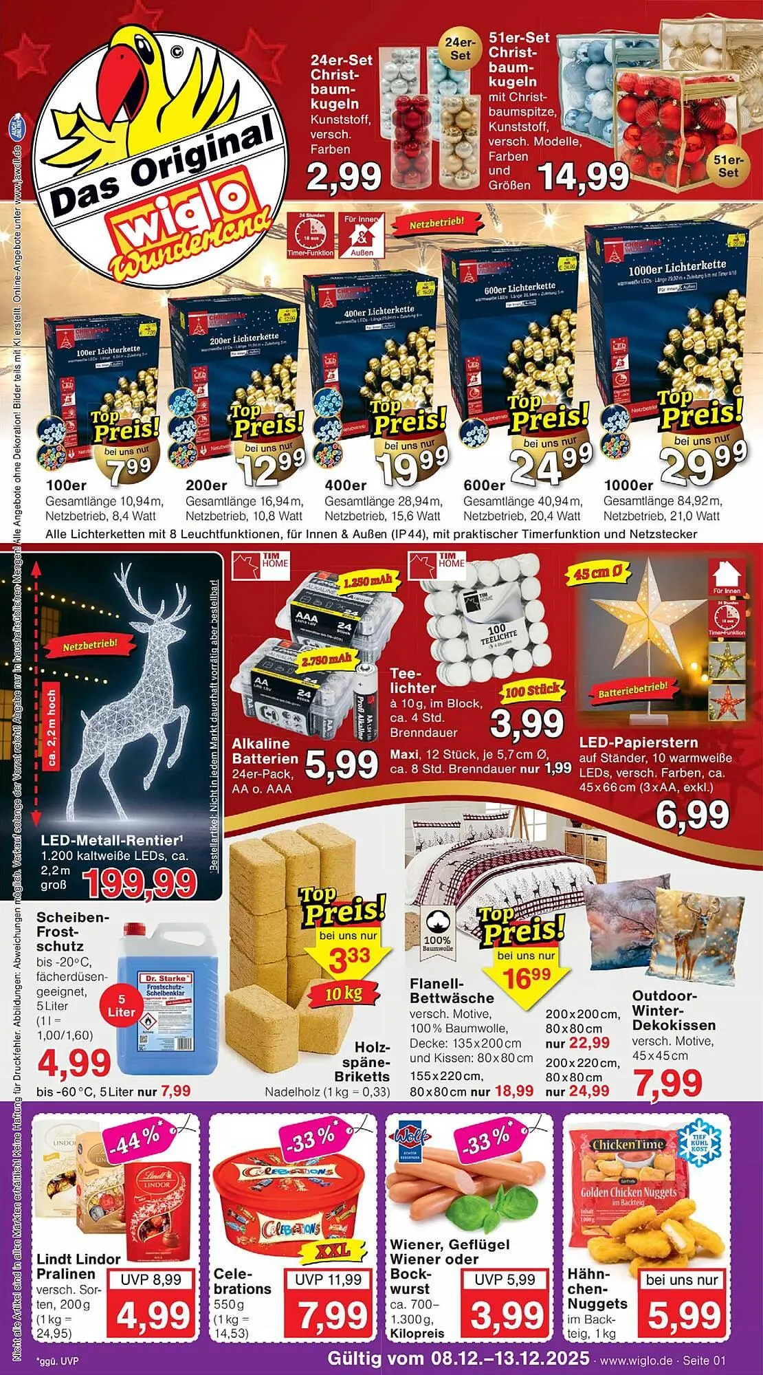 Wiglo Wunderland Prospekt von 8. Dezember bis 13. Dezember 2025 - Prospekt seite 1