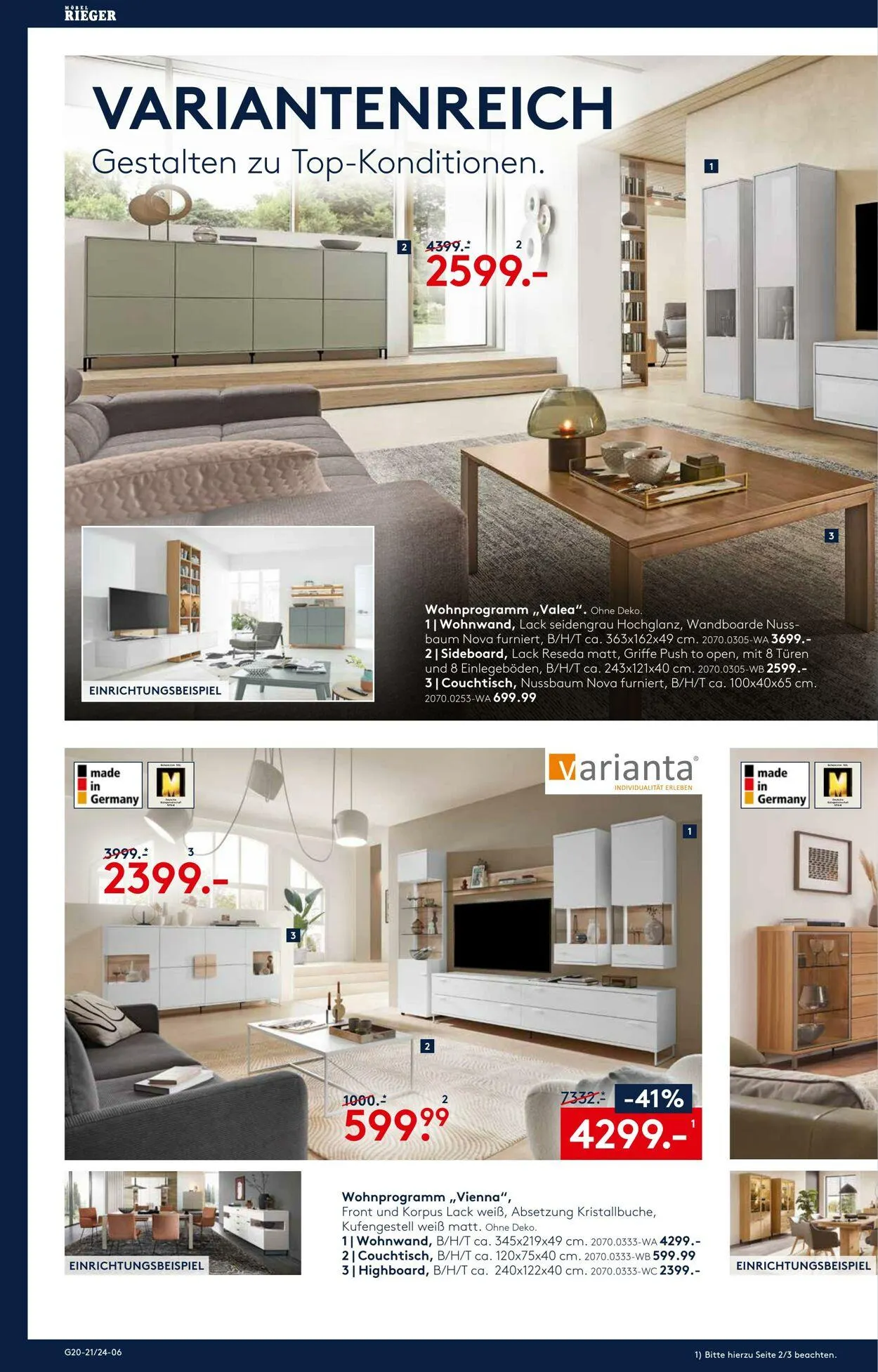 Möbel Rieger Aktueller Prospekt von 22. April bis 6. Mai 2026 - Prospekt seite 6