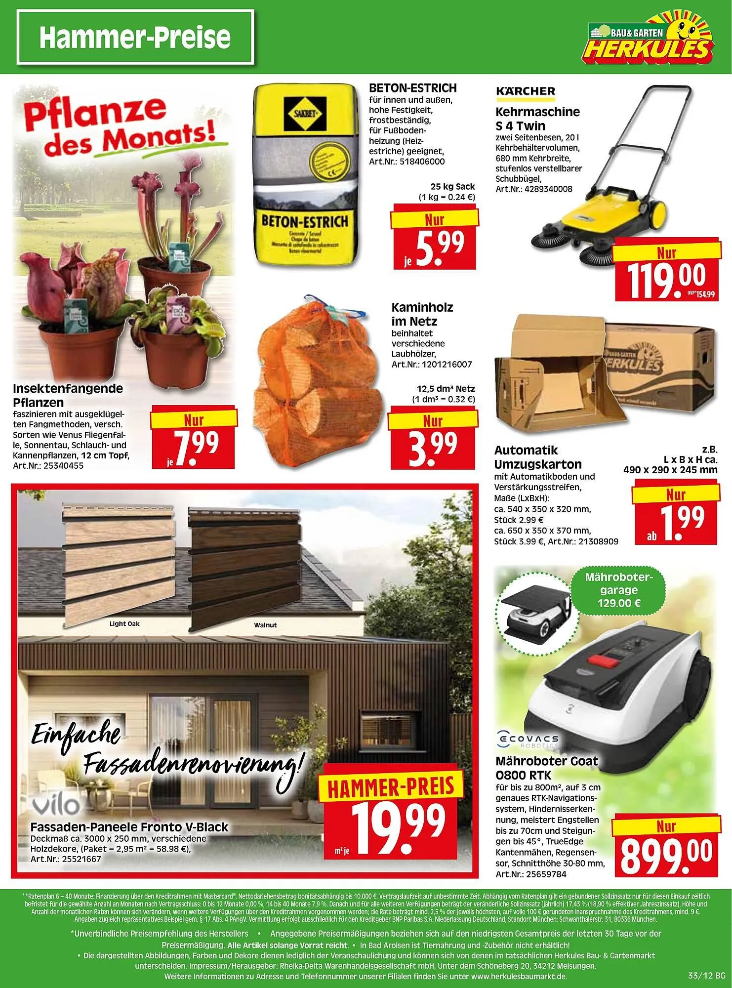 Herkules Baumarkt Prospekt von 11. August bis 16. August 2025 - Prospekt seite 12