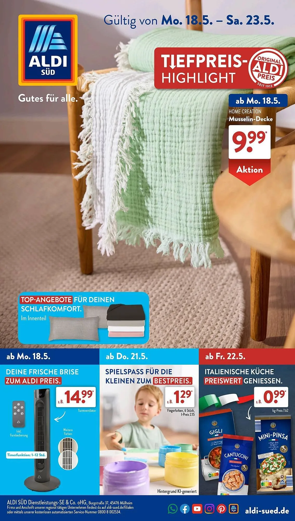 Aldi Süd Prospekt von 18. Mai bis 24. Mai 2026 - Prospekt seite 1