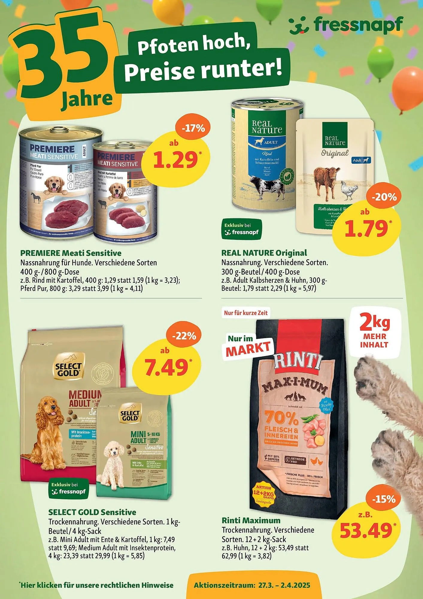 Fressnapf Prospekt von 26. März bis 2. April 2025 - Prospekt seite 6