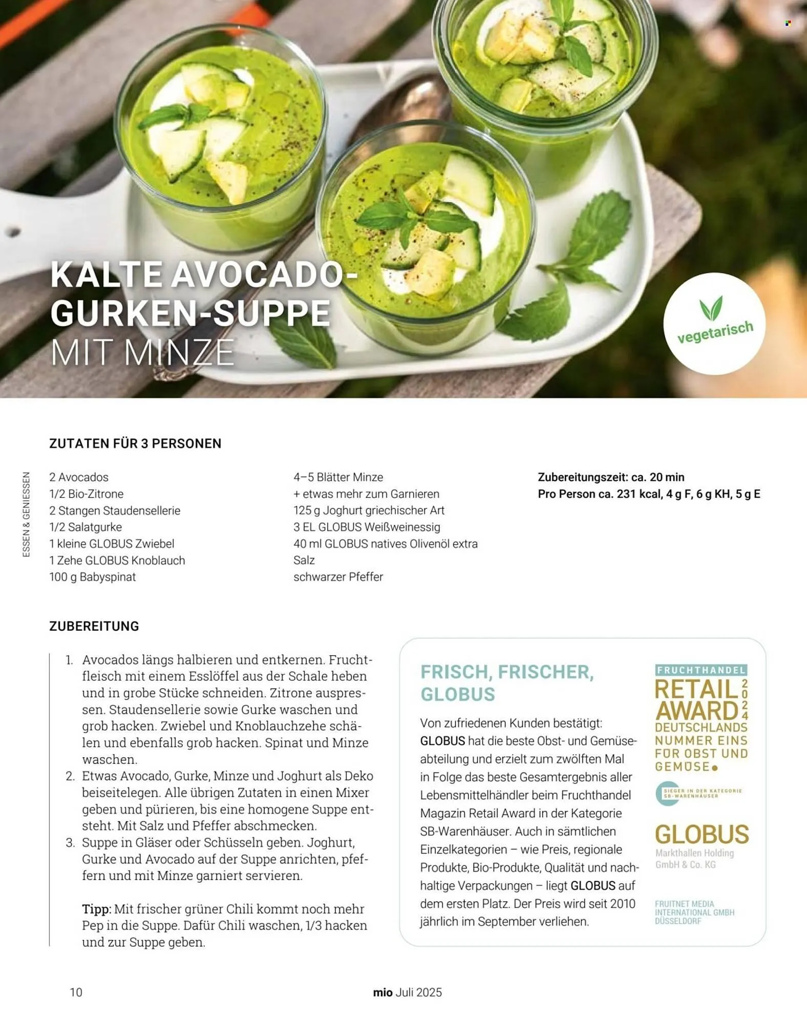 Globus Prospekt von 1. Juli bis 31. Juli 2025 - Prospekt seite 10