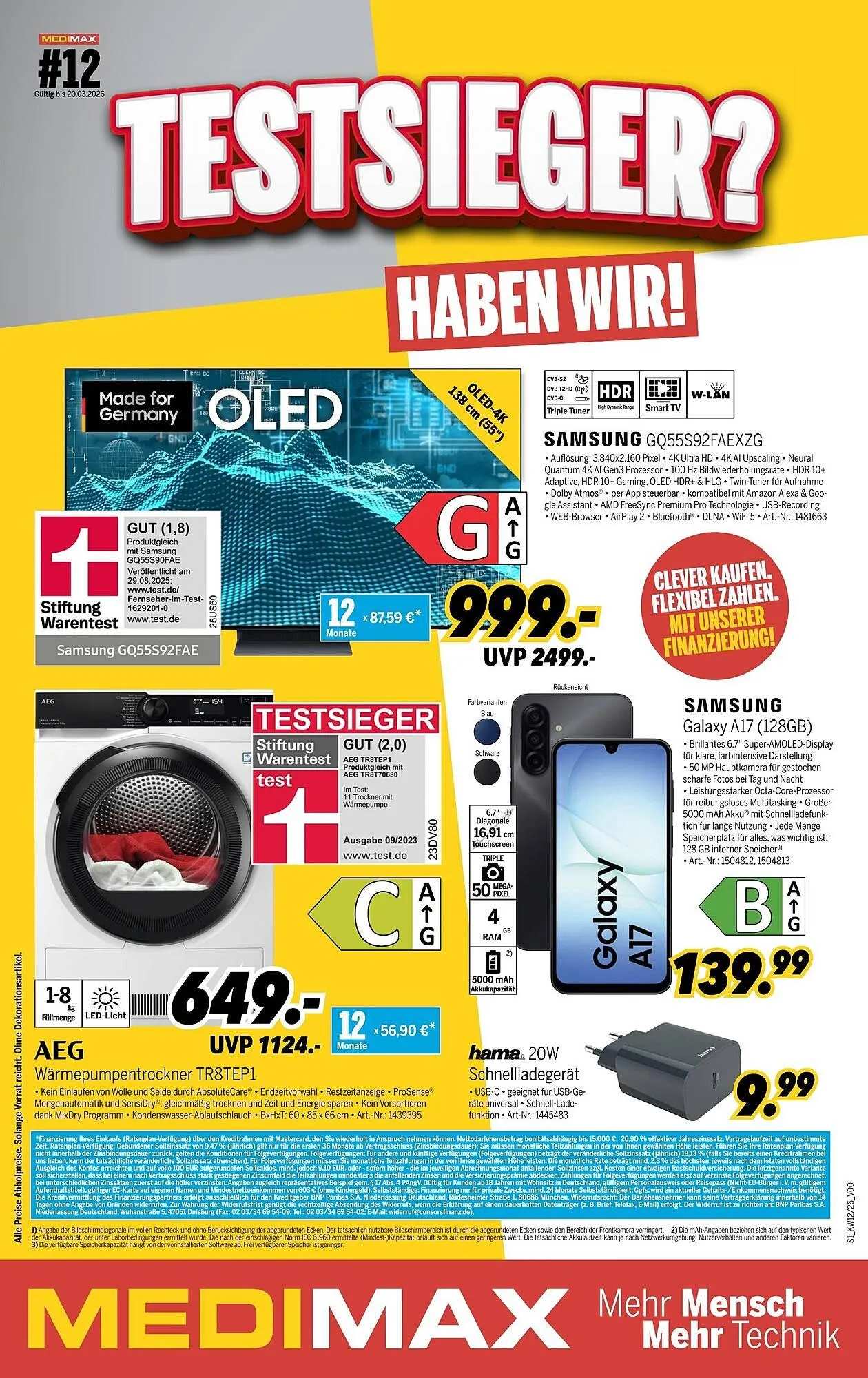 MEDIMAX Prospekt von 14. März bis 20. März 2026 - Prospekt seite 1