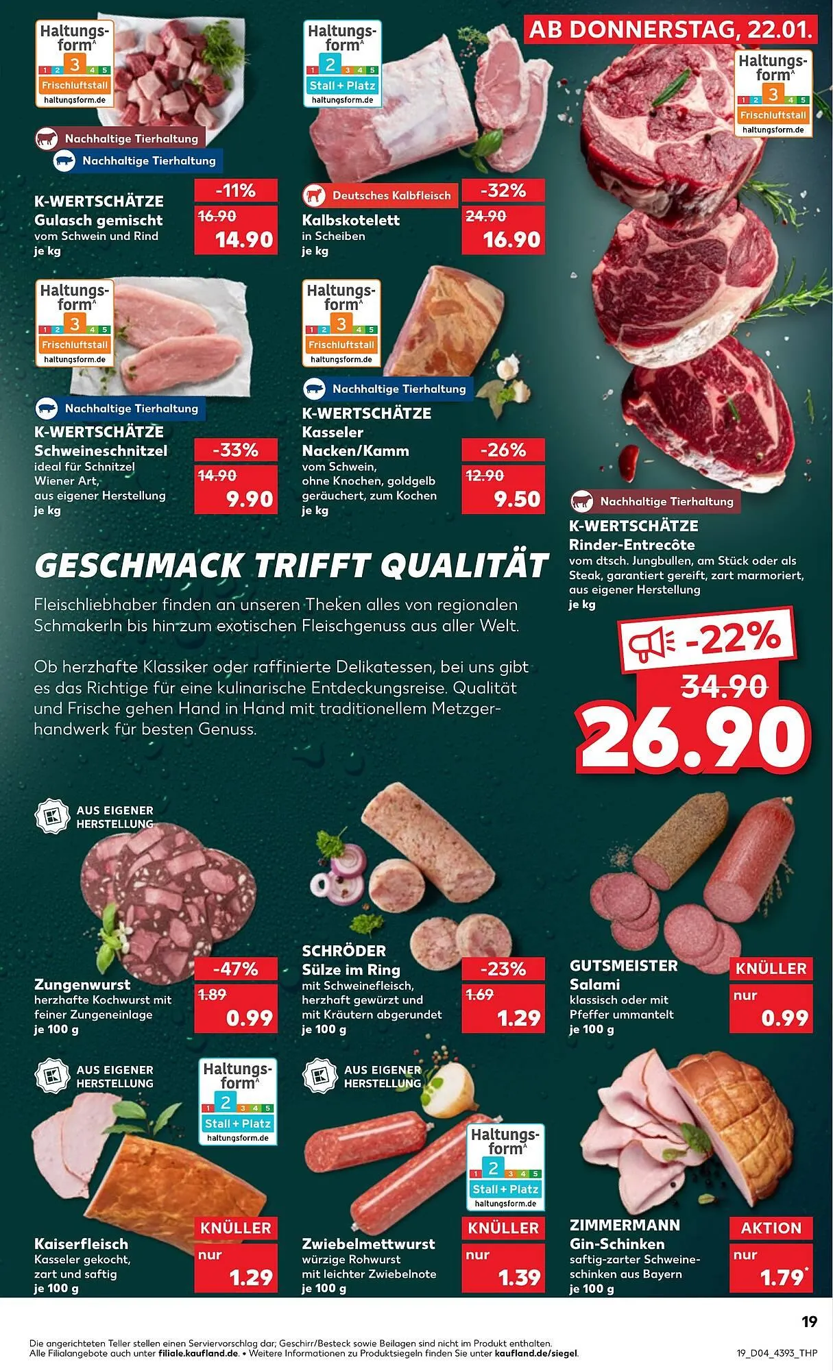 Kaufland Prospekt von 22. Januar bis 28. Januar 2026 - Prospekt seite 19