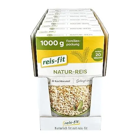reis-fit Natur Reis 1 kg, 7er Pack