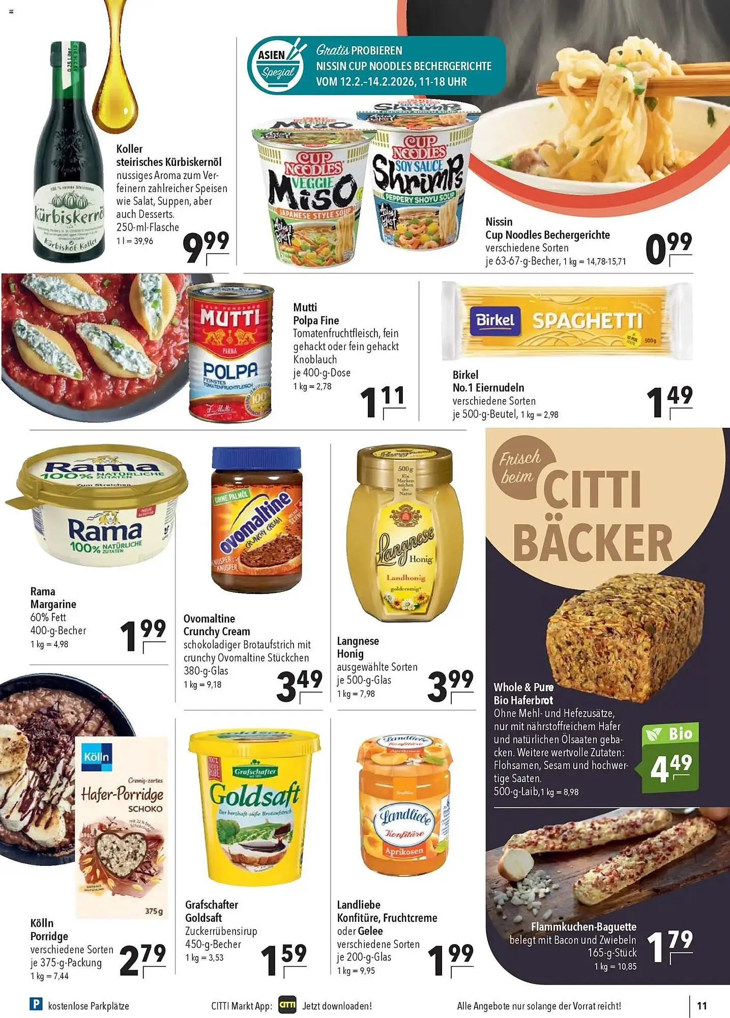 CITTI Markt Prospekt von 11. Februar bis 17. Februar 2026 - Prospekt seite 11