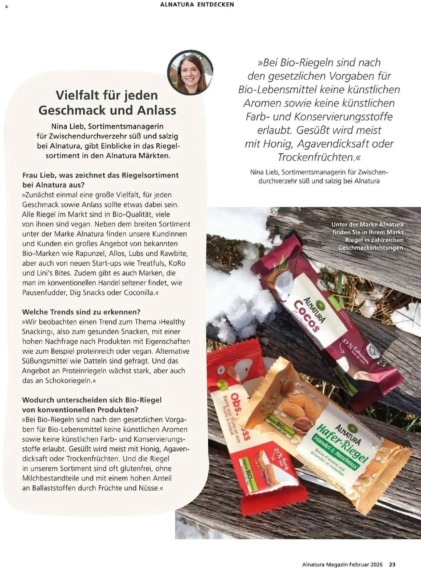 Alnatura Prospekt von 1. Februar bis 28. Februar 2026 - Prospekt seite 23