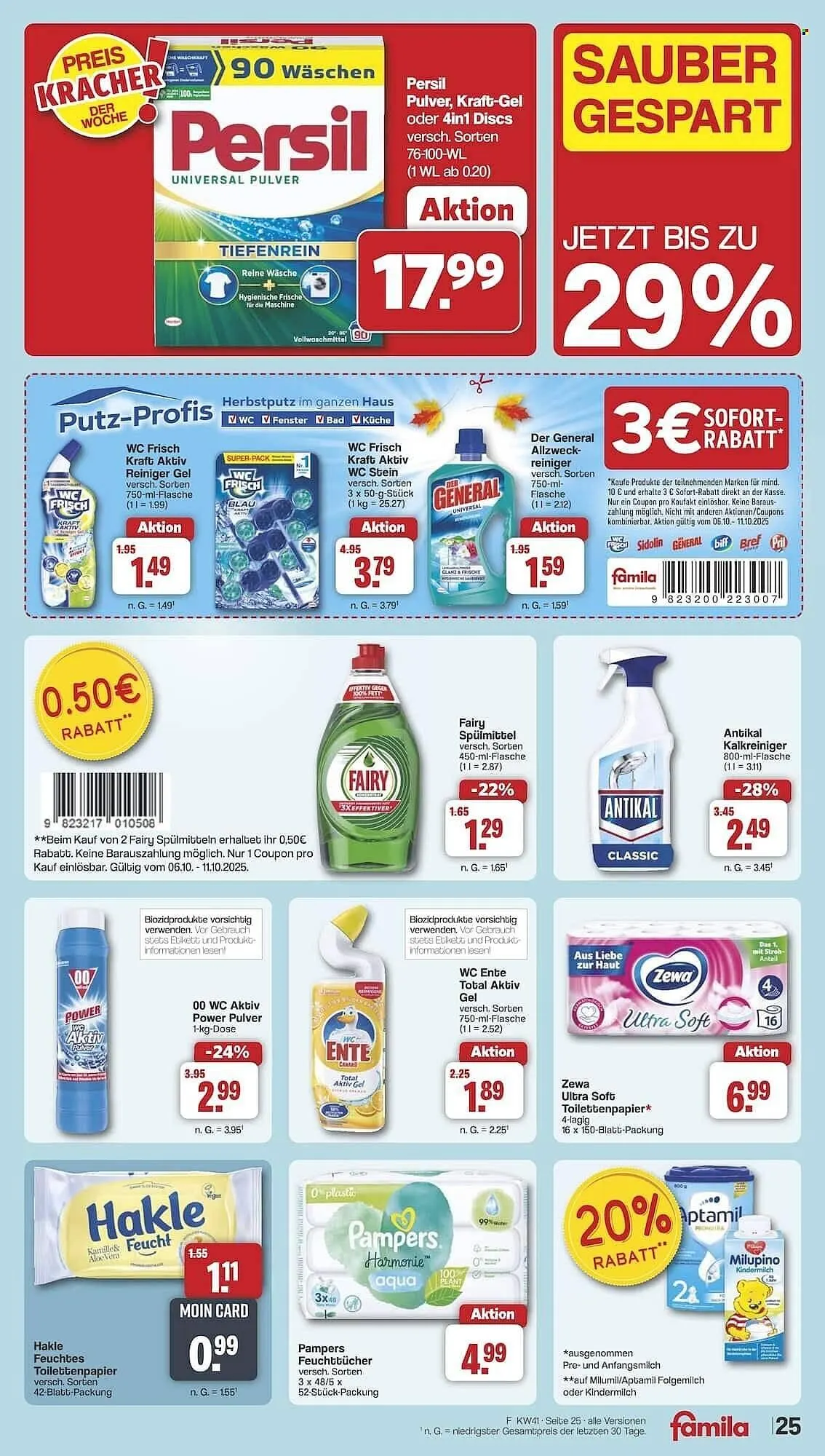 Famila Nord Ost Prospekt von 6. Oktober bis 11. Oktober 2025 - Prospekt seite 27