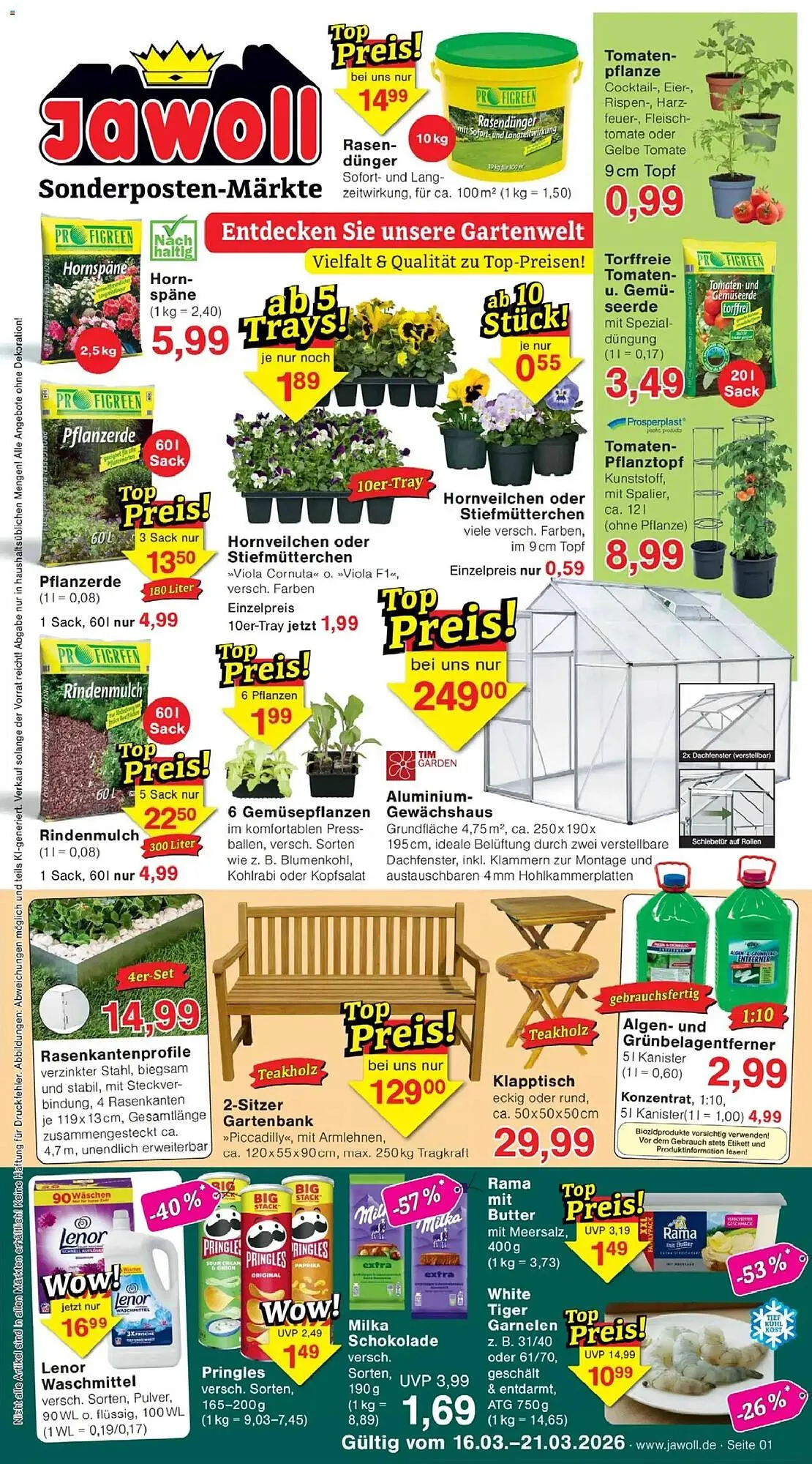 Jawoll Prospekt von 16. März bis 21. März 2026 - Prospekt seite 1