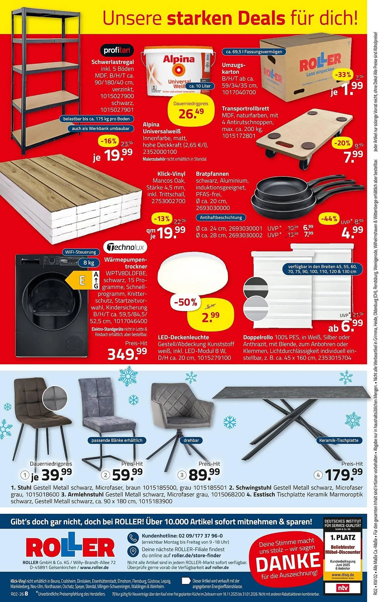 ROLLER Prospekt von 4. Januar bis 10. Januar 2026 - Prospekt seite 16