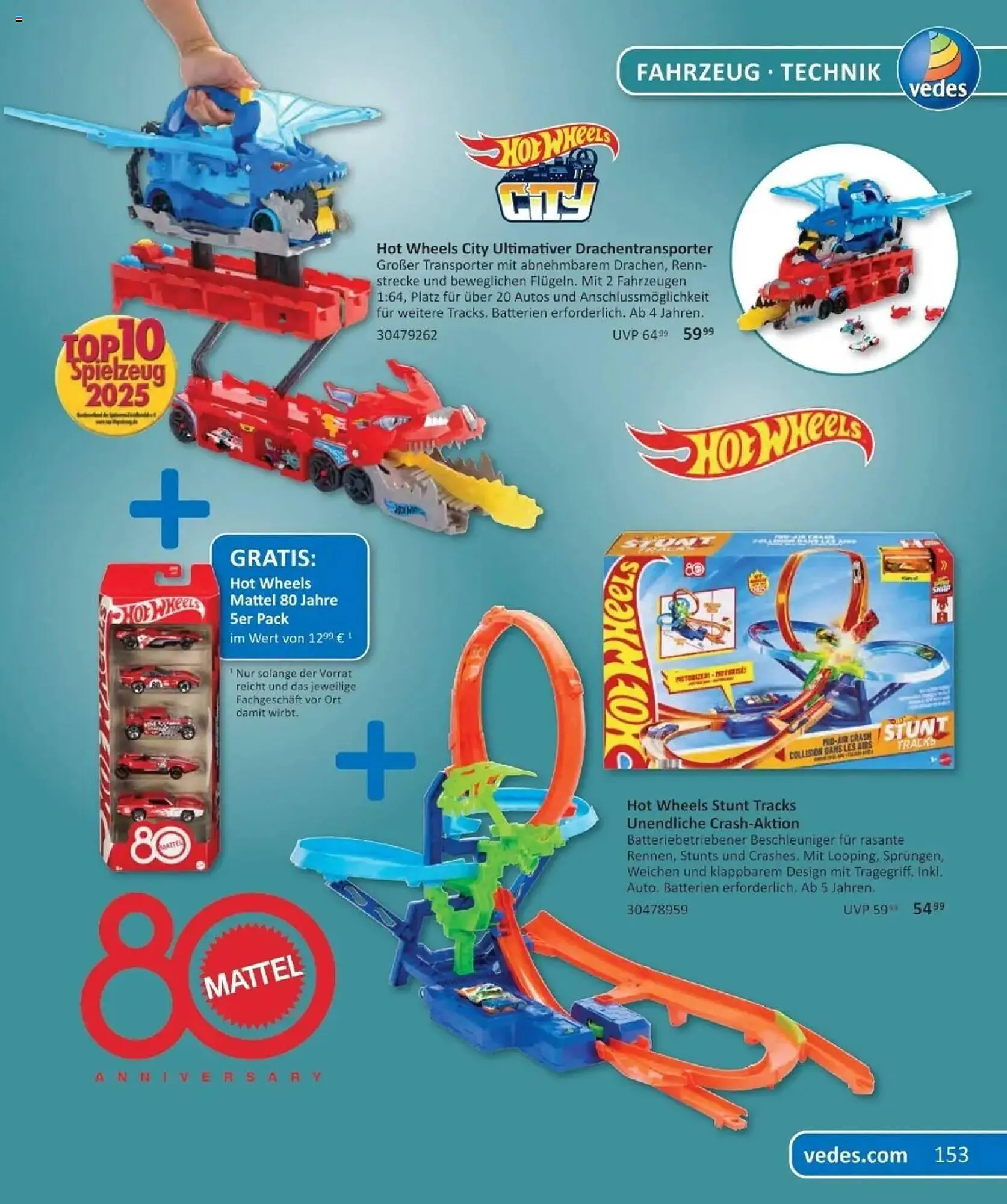 Vedes Prospekt von 29. September bis 6. Januar 2026 - Prospekt seite 153