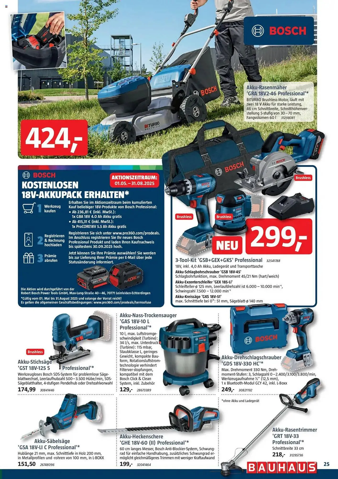 Bauhaus Prospekt von 31. Mai bis 28. Juni 2025 - Prospekt seite 25