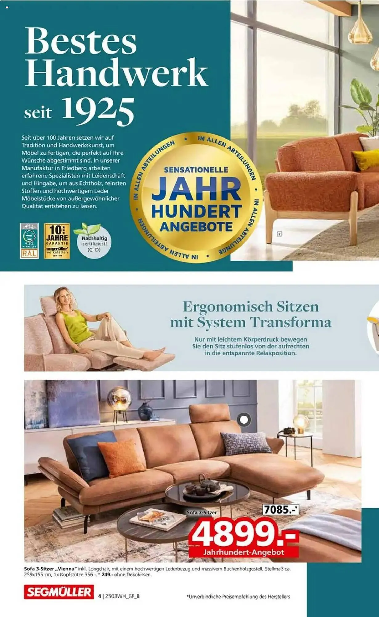 Segmüller Prospekt von 30. März bis 6. April 2025 - Prospekt seite 4