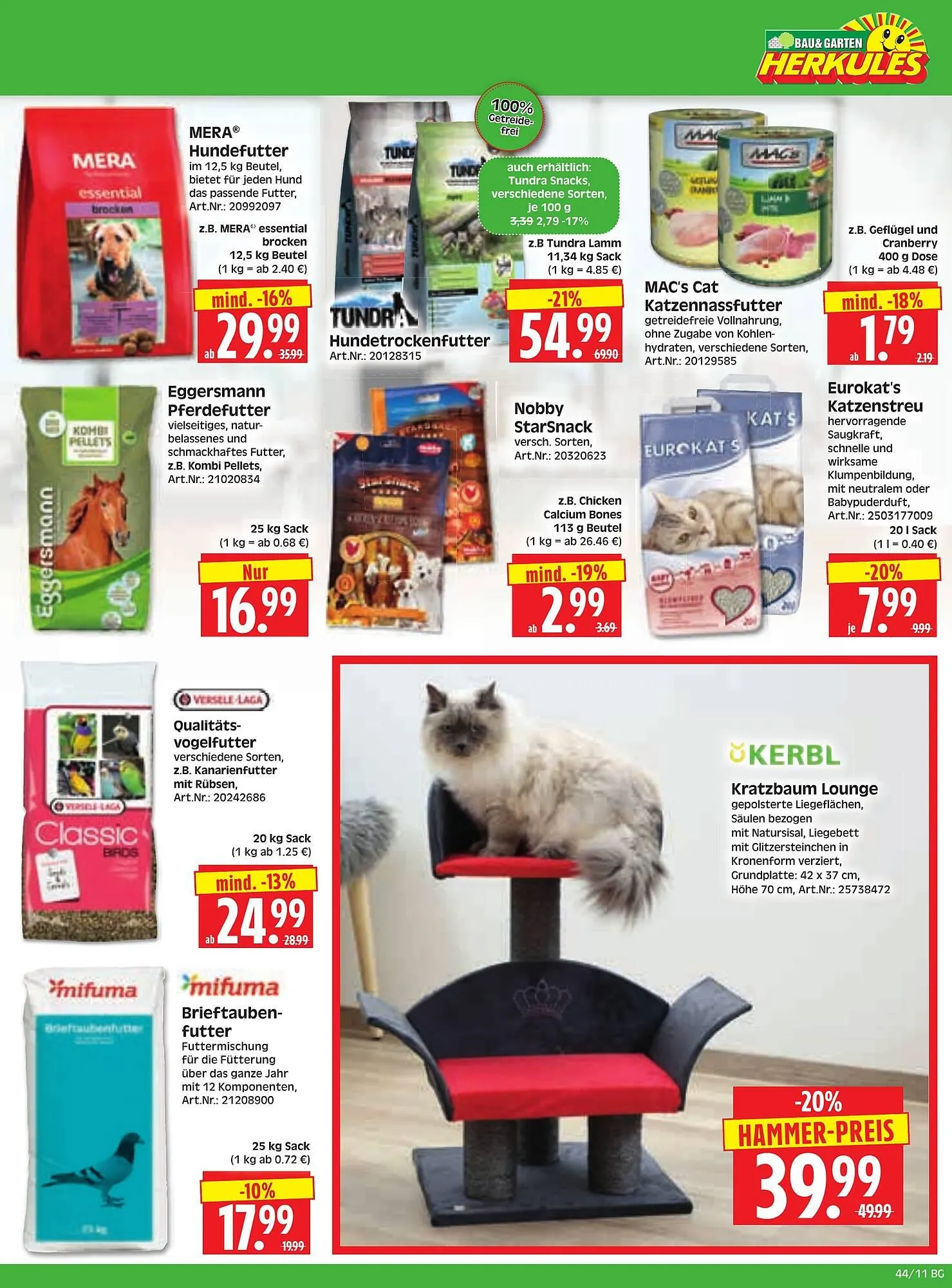 Herkules Baumarkt Prospekt von 27. Oktober bis 1. November 2025 - Prospekt seite 11