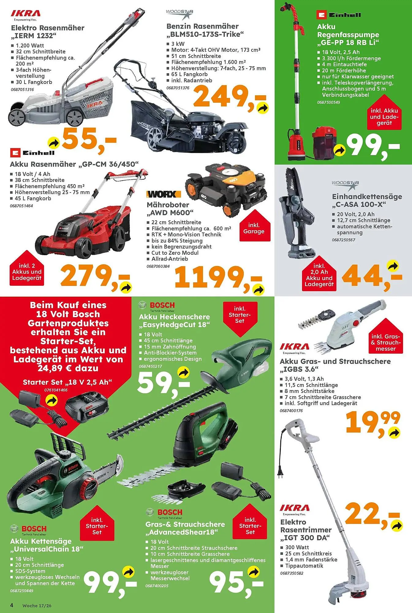 Globus Baumarkt Prospekt von 19. April bis 25. April 2026 - Prospekt seite 4