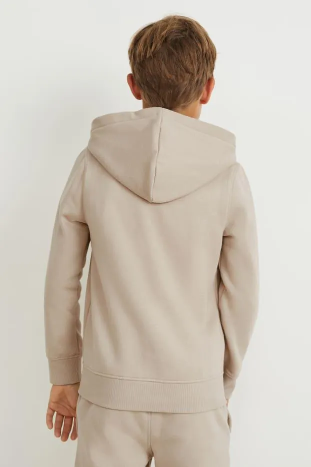 Zip-through sweatshirt with hood - genderneutral