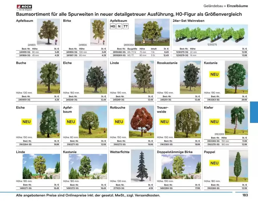 Modellbahn Katalog von 29. Oktober bis 31. Dezember 2025 - Prospekt seite 185