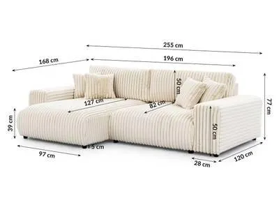 Ecksofa Mollis mit Schlaffunktion