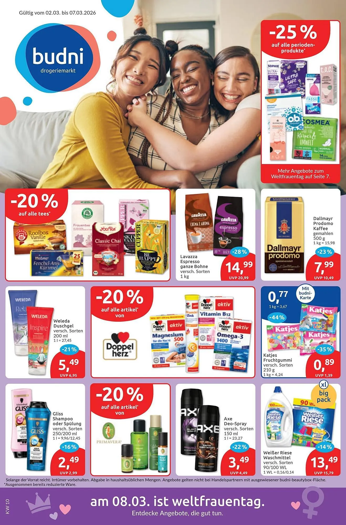 Budni Prospekt von 2. März bis 7. März 2026 - Prospekt seite 1