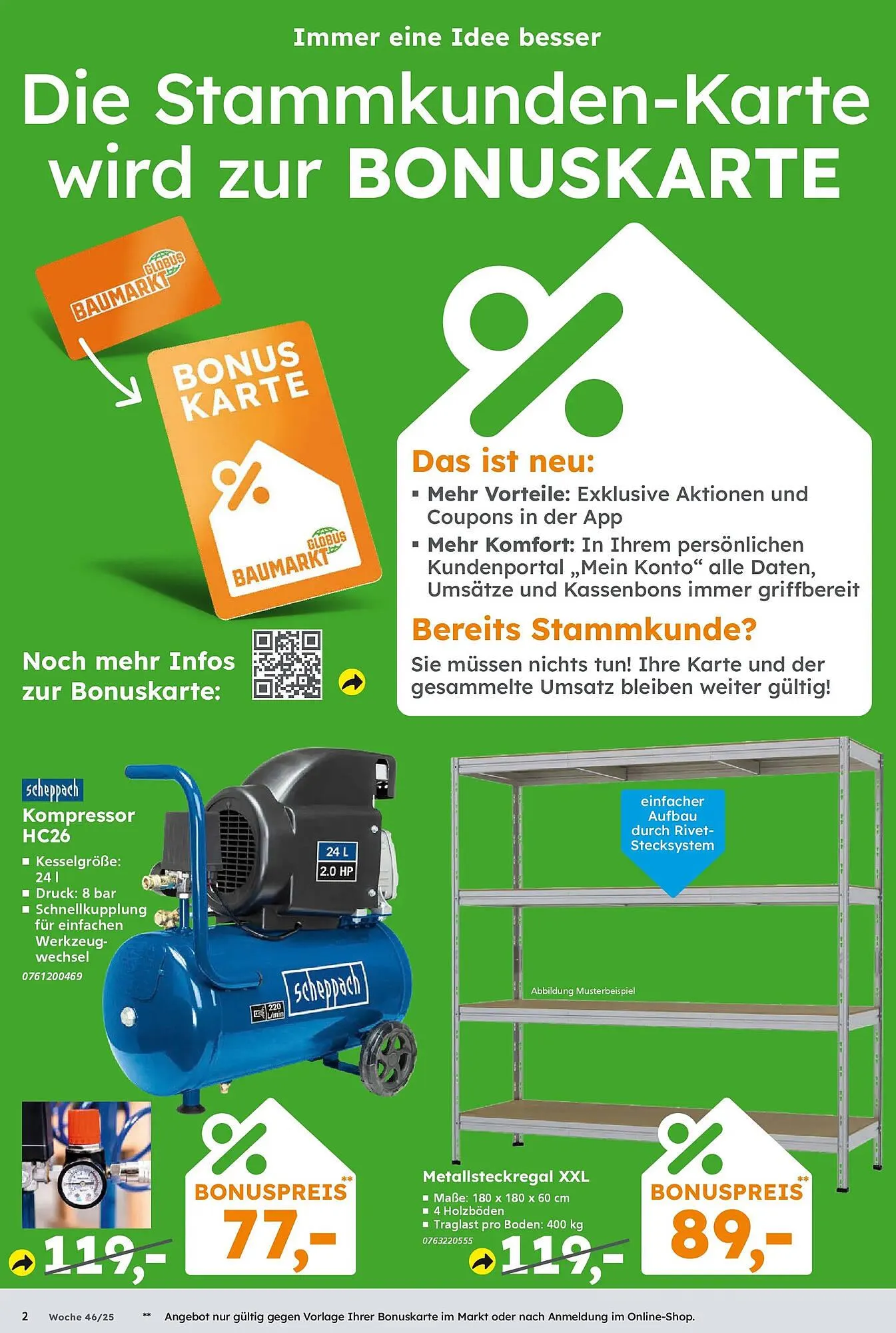 Globus Baumarkt Prospekt von 9. November bis 15. November 2025 - Prospekt seite 2