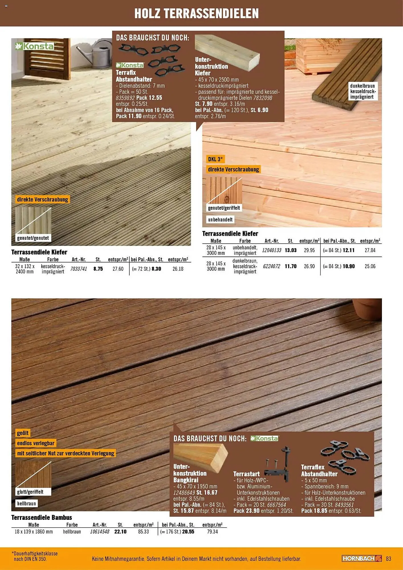 Hornbach Prospekt von 12. Februar bis 31. Dezember 2026 - Prospekt seite 83