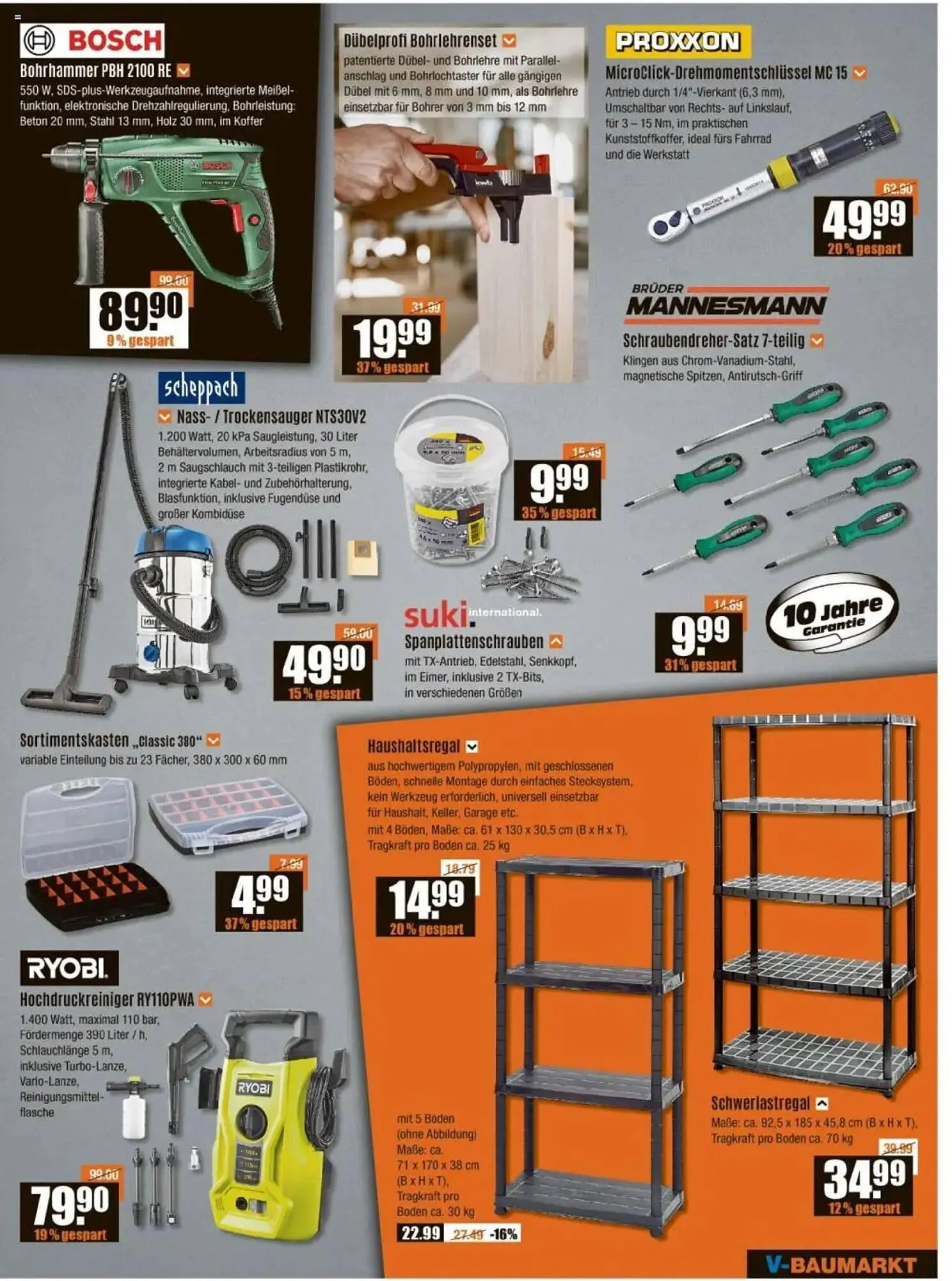 V Baumarkt Prospekt von 8. Mai bis 14. Mai 2025 - Prospekt seite 9