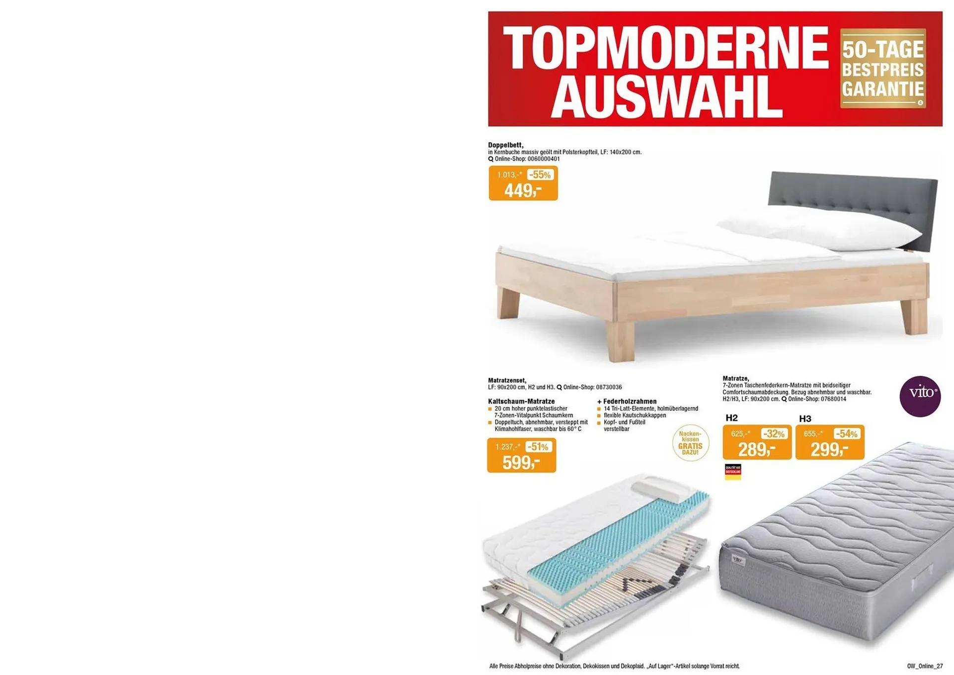 Opti Wohnwelt Prospekt von 13. Juli bis 24. Juli 2025 - Prospekt seite 27