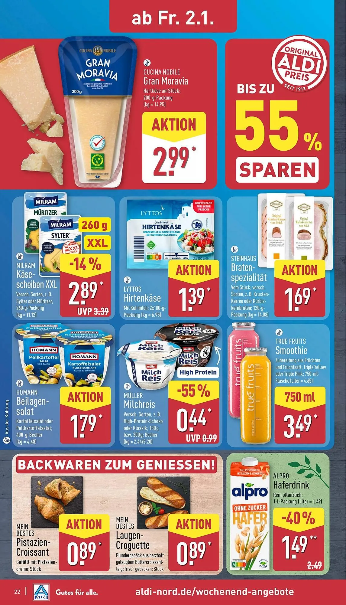 Aldi Nord Prospekt von 29. Dezember bis 3. Januar 2026 - Prospekt seite 22