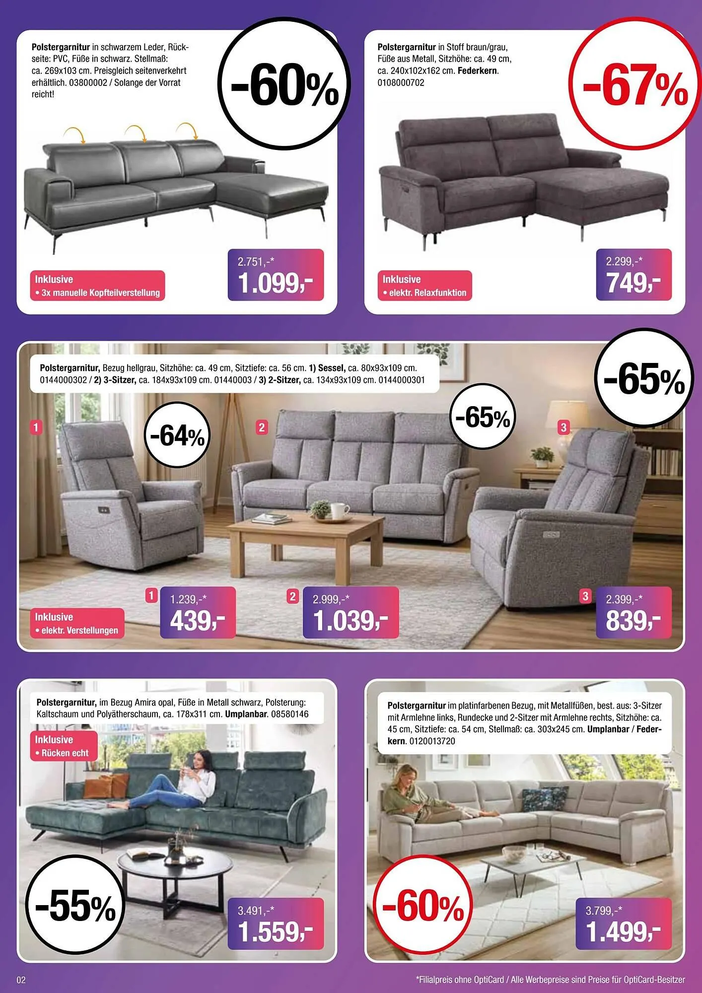 Opti Wohnwelt Prospekt von 12. April bis 31. Mai 2026 - Prospekt seite 2