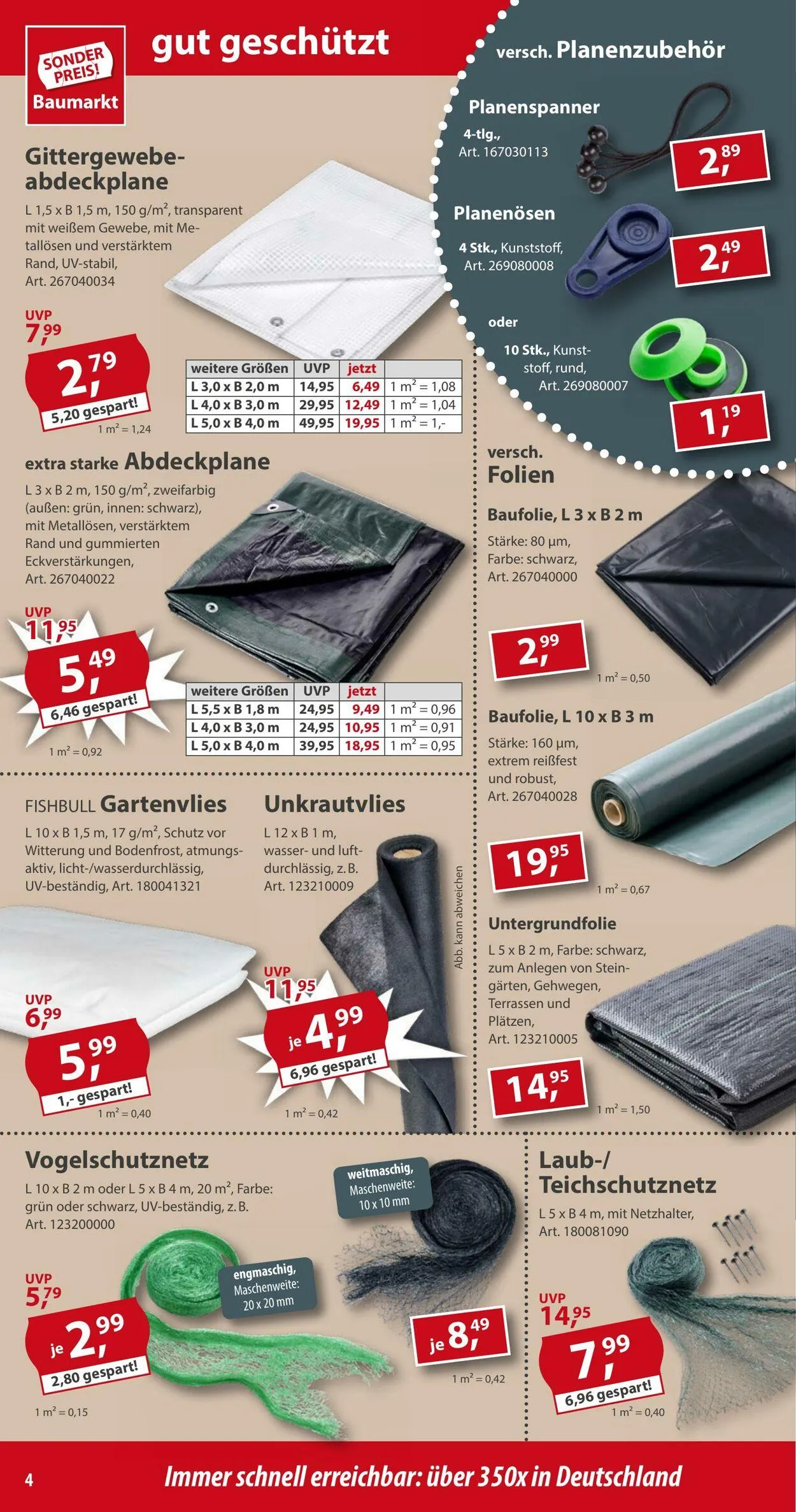 Sonderpreis Baumarkt Aktueller Prospekt von 7. Juni bis 22. Juni 2025 - Prospekt seite 4