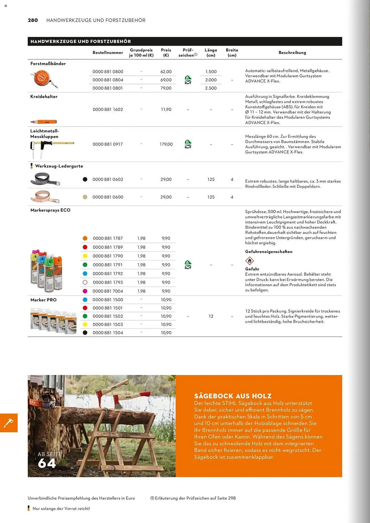 STIHL Prospekt von 1. Januar bis 31. Dezember 2026 - Prospekt seite 280