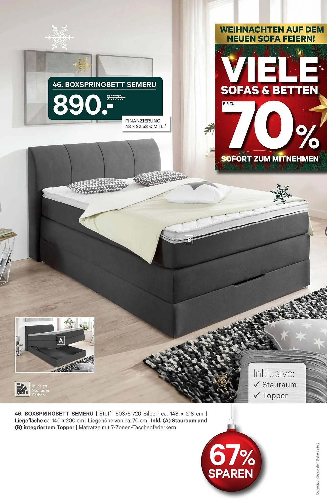 Kabs Polsterwelt Prospekt von 2. Dezember bis 19. Dezember 2025 - Prospekt seite 38