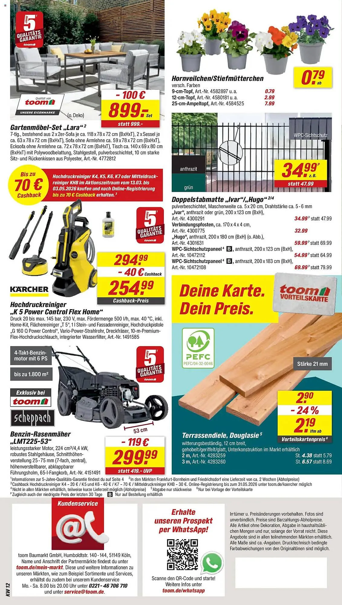 Toom Baumarkt Prospekt von 14. März bis 20. März 2026 - Prospekt seite 22