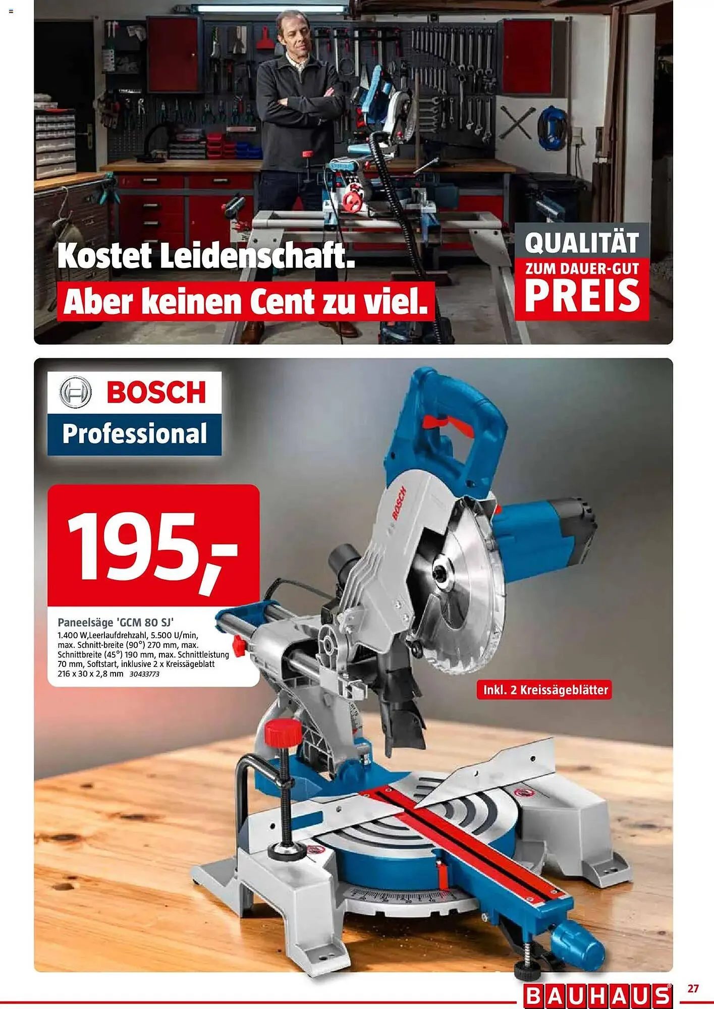 Bauhaus Prospekt von 28. März bis 11. April 2026 - Prospekt seite 27